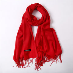 Solid Color Cashmere Scarf