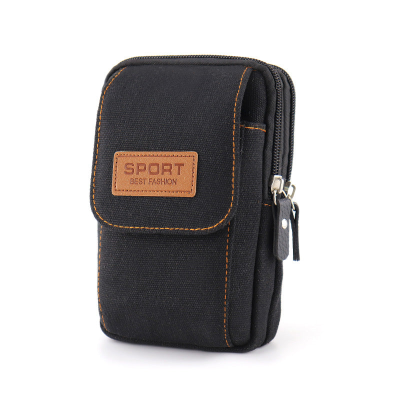 Multifunctional canvas phone bag hanging bag