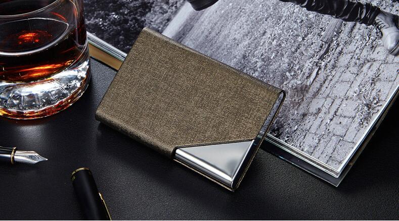 Aluminum creative business card holder