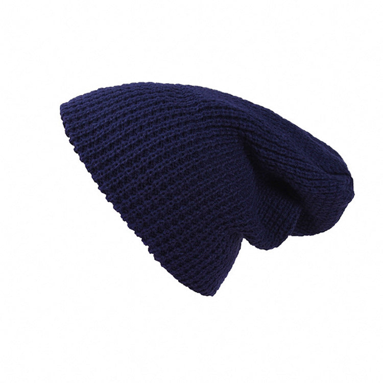 Gorro de lã tricotada