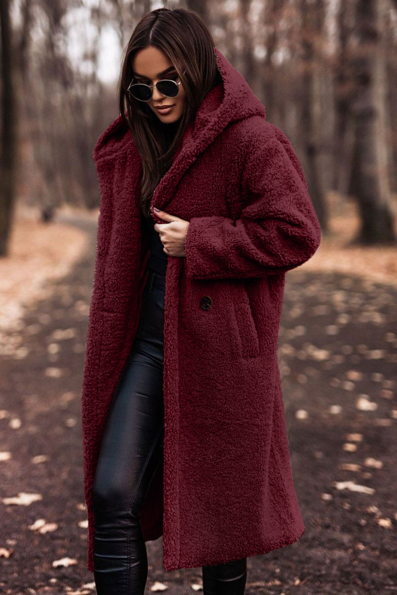 Elegant Plush Teddy Coat – Autumn & Winter
