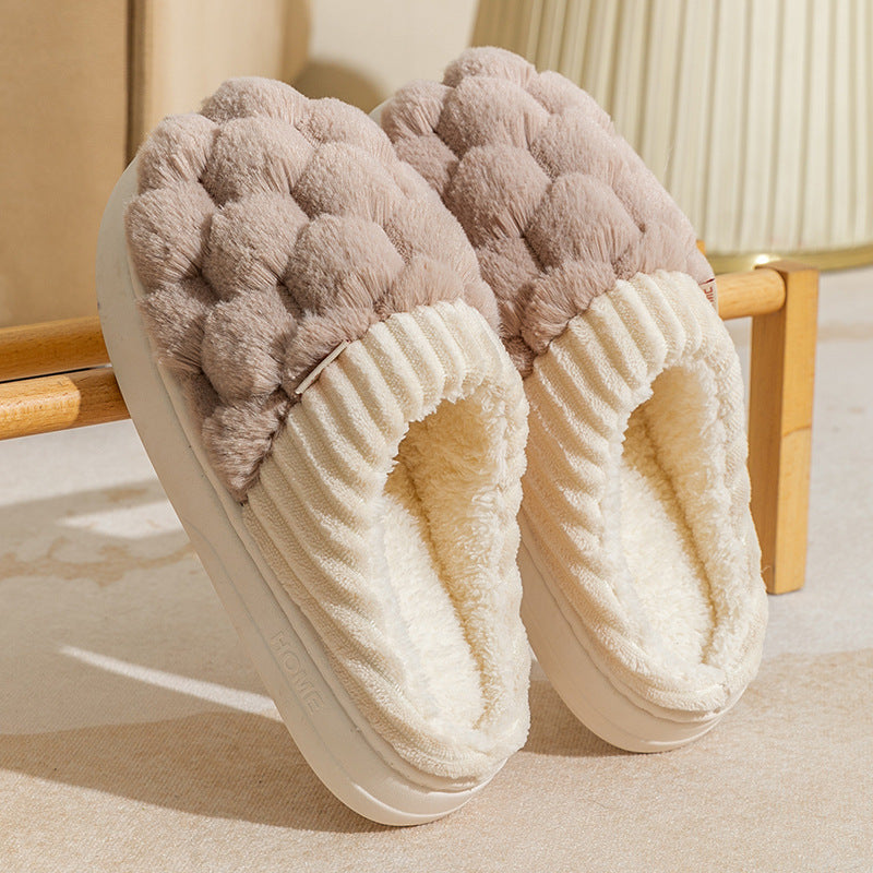 Pantufas de Algodão Femininas Inverno Casa