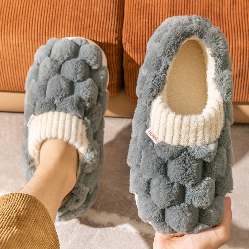 Pantufas de Algodão Femininas Inverno Casa