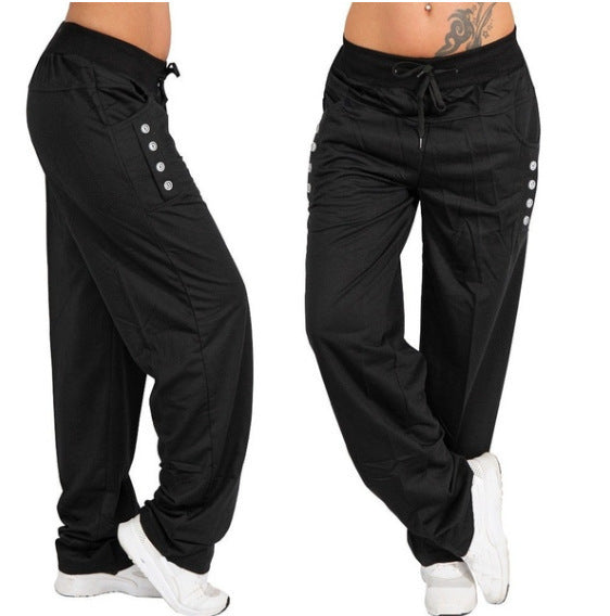 Pantalones rectos holgados casuales