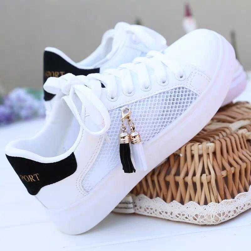 Mesh small white shoes