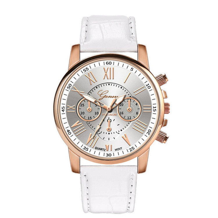 Reloj de cuarzo para hombre y mujer con correa de seis pines y tres ojos de Tile