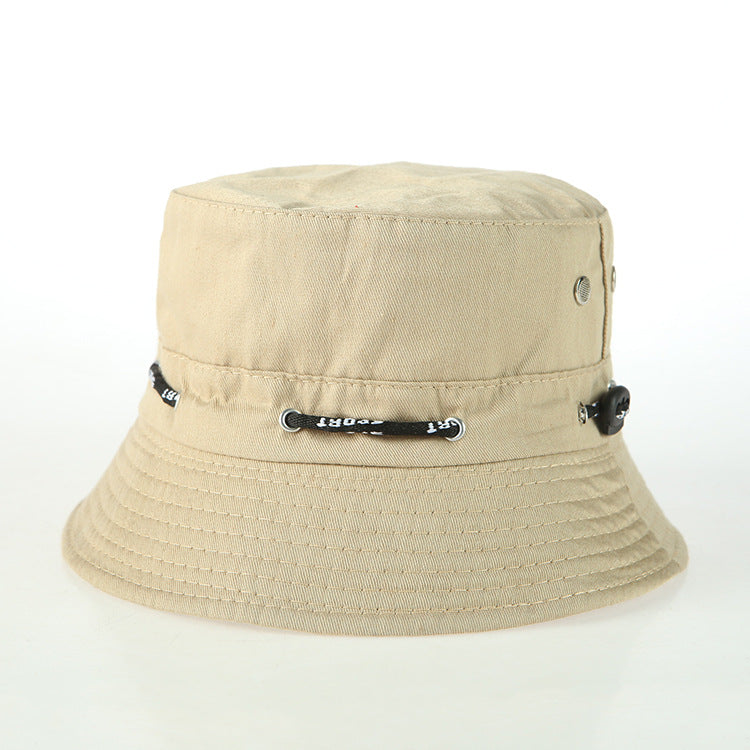 Foldable outdoor leisure solid color fisherman hat