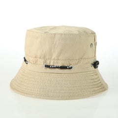 Foldable outdoor leisure solid color fisherman hat