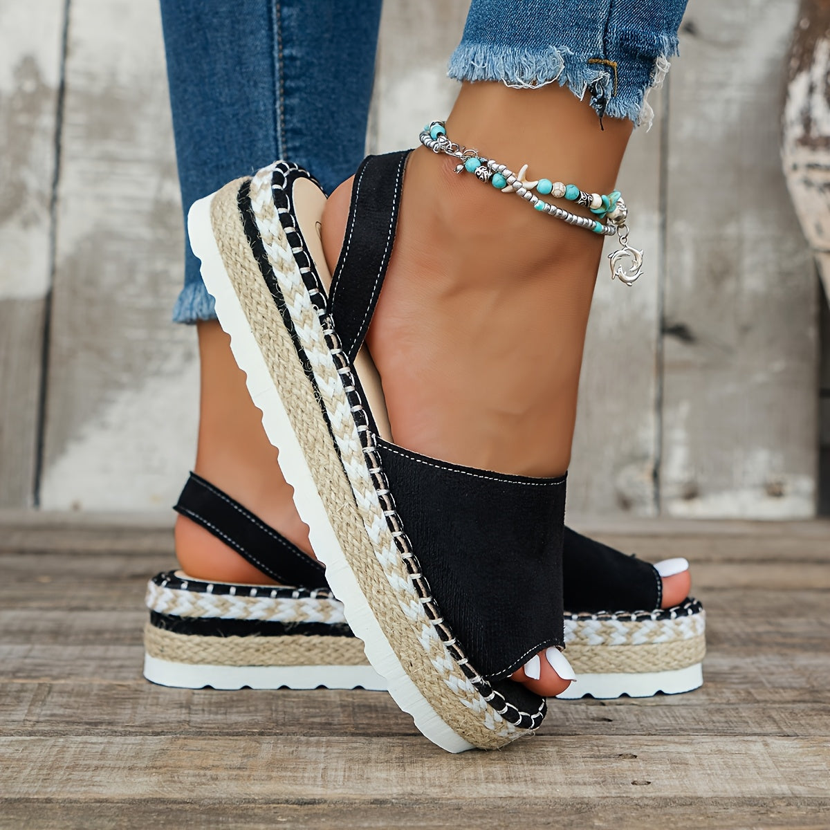 Women's espadrille platform sandals – comfy, casual, and perfect for summer wear