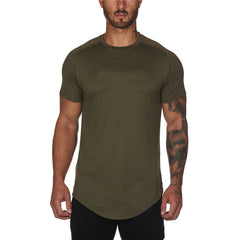 Camiseta de entrenamiento de fitness para correr con camuflaje de secado rápido