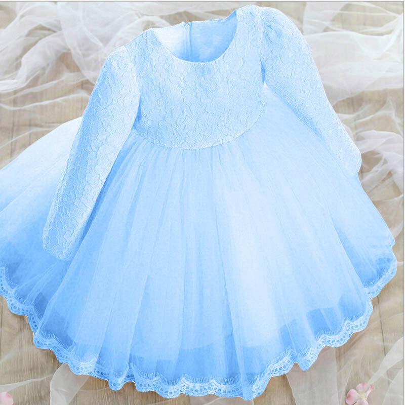 Vestido de princesa de encaje para niñas, vestido de verano