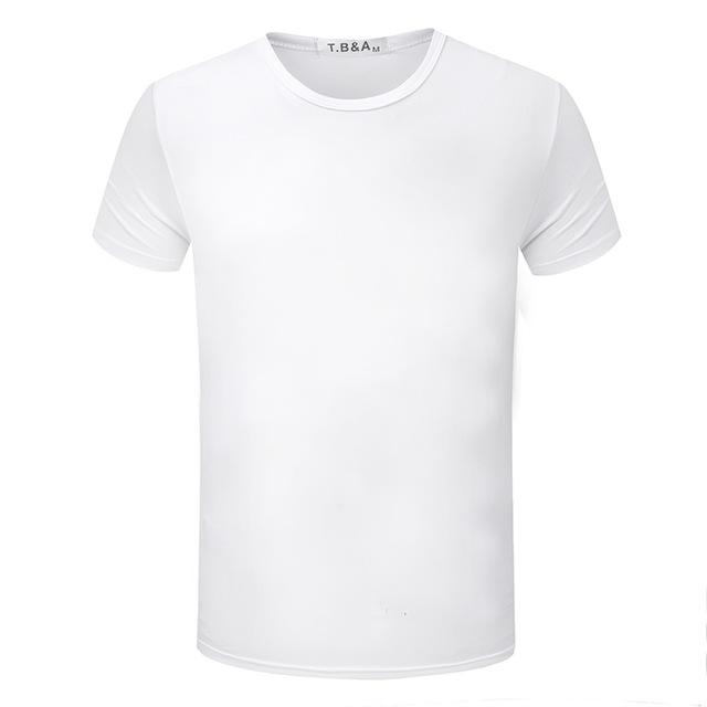 Camiseta masculina de manga curta com gola redonda e slim