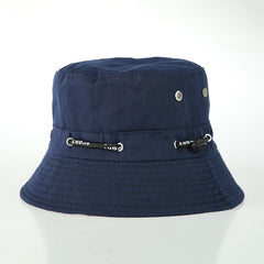 Foldable outdoor leisure solid color fisherman hat