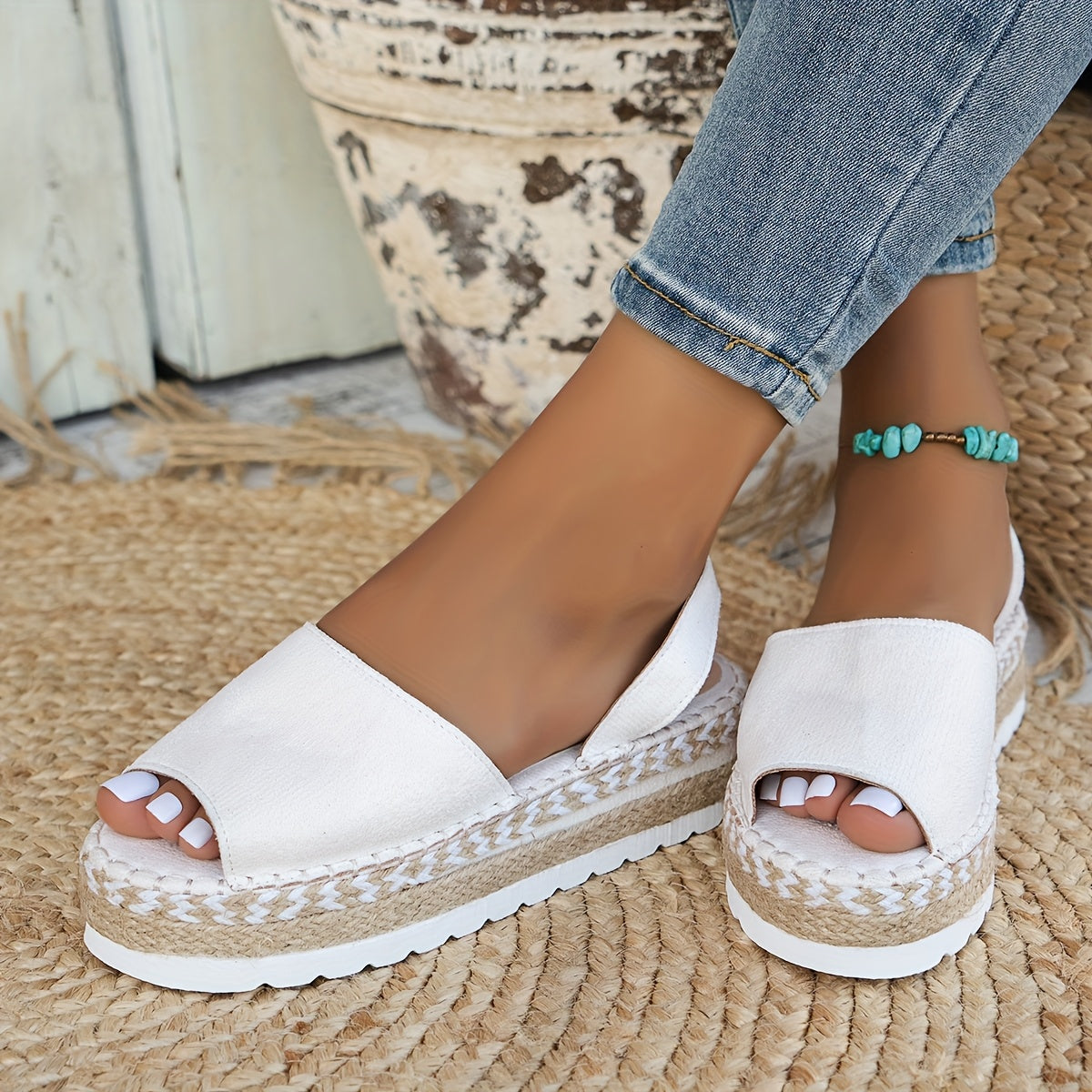 Women's espadrille platform sandals – comfy, casual, and perfect for summer wear