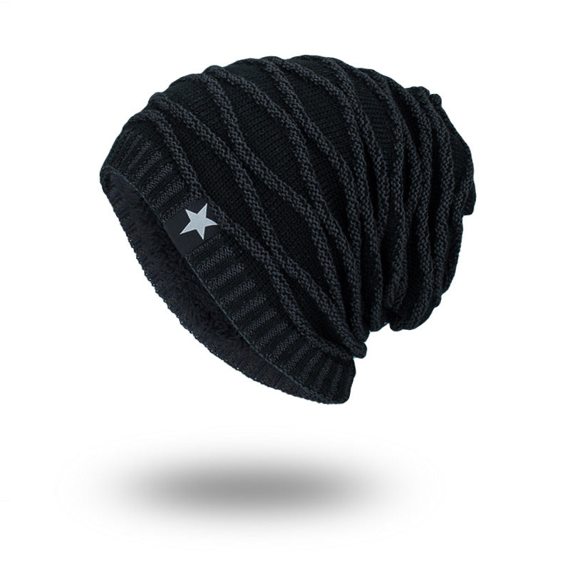 Gorro de malha masculino cinco estrelas