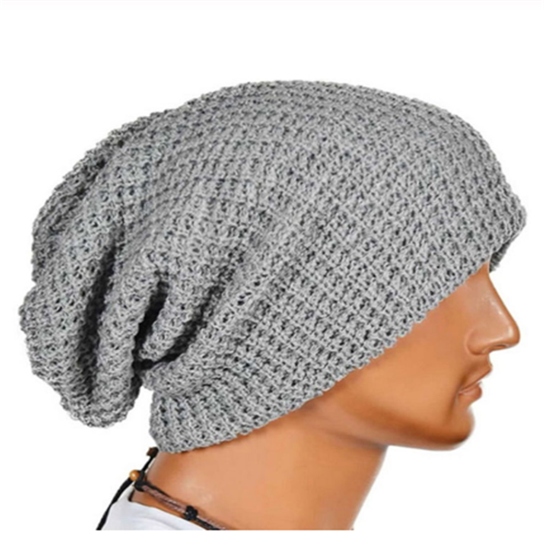 Gorro de lã tricotada