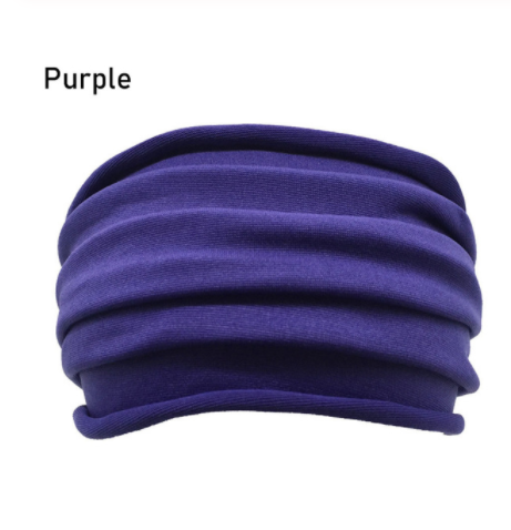 Elastic sweat-absorbent headband