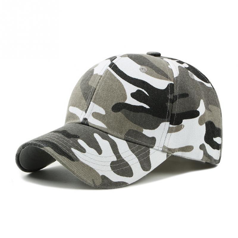 Boné de beisebol camuflado casual da moda Boné de pala