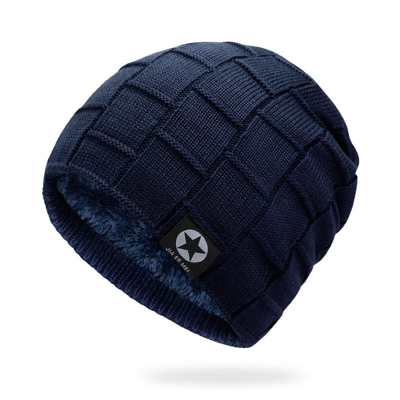 Gorro de hombre de invierno de lana gruesa