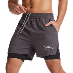 Shorts esportivos Crazy Muscle Casual Woven de secagem rápida