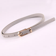 Sweater Thin Belt Ladies All-match Pin Buckle PU Small Belt