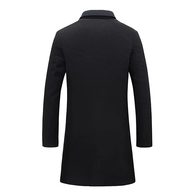 Men’s Lapel Trench Coat – Winter