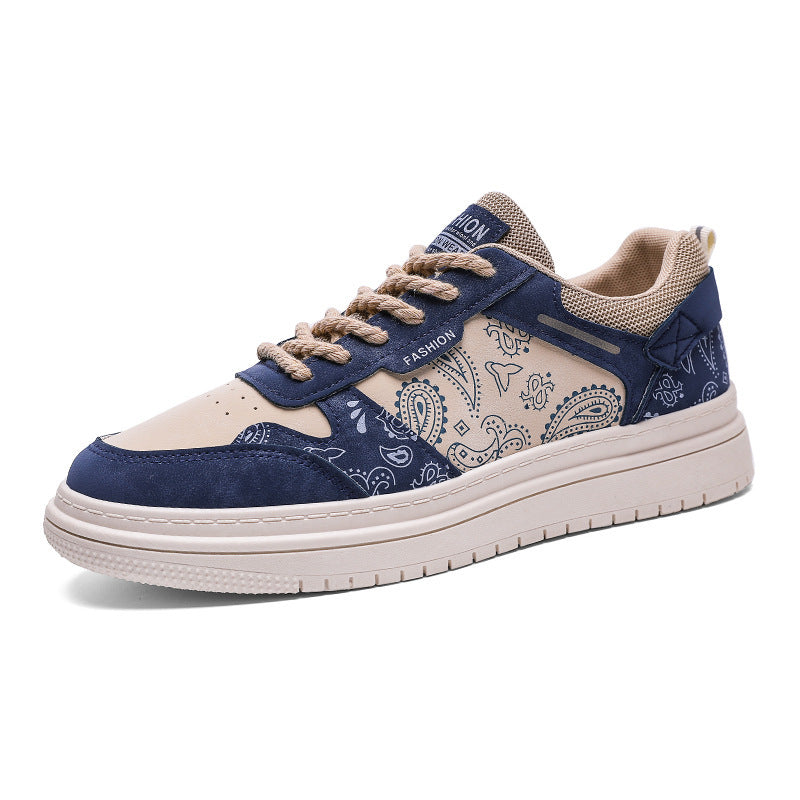 Novos sapatos Paisley All-match Fashion Low-top Primavera Canvas Sports Board Shoes