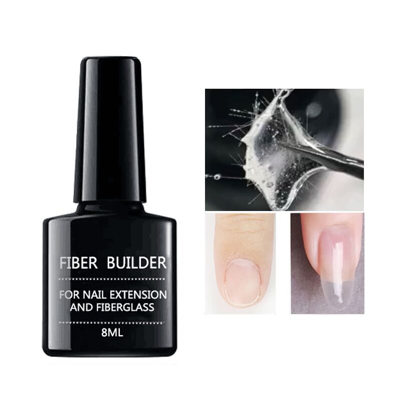 Gel de uñas Fiber Bulider, reparación rápida de uñas rotas, gel UV Soak Off