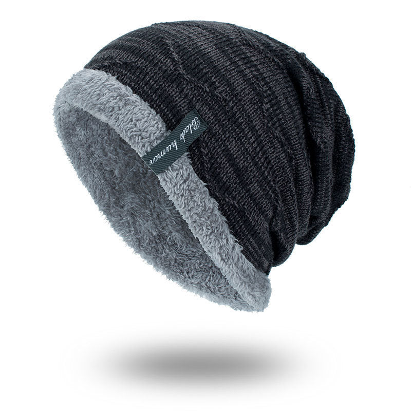 Gorro de lã tricotado para se manter aquecido no inverno