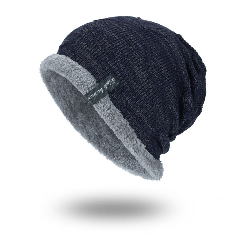 Gorro de lã tricotado para se manter aquecido no inverno