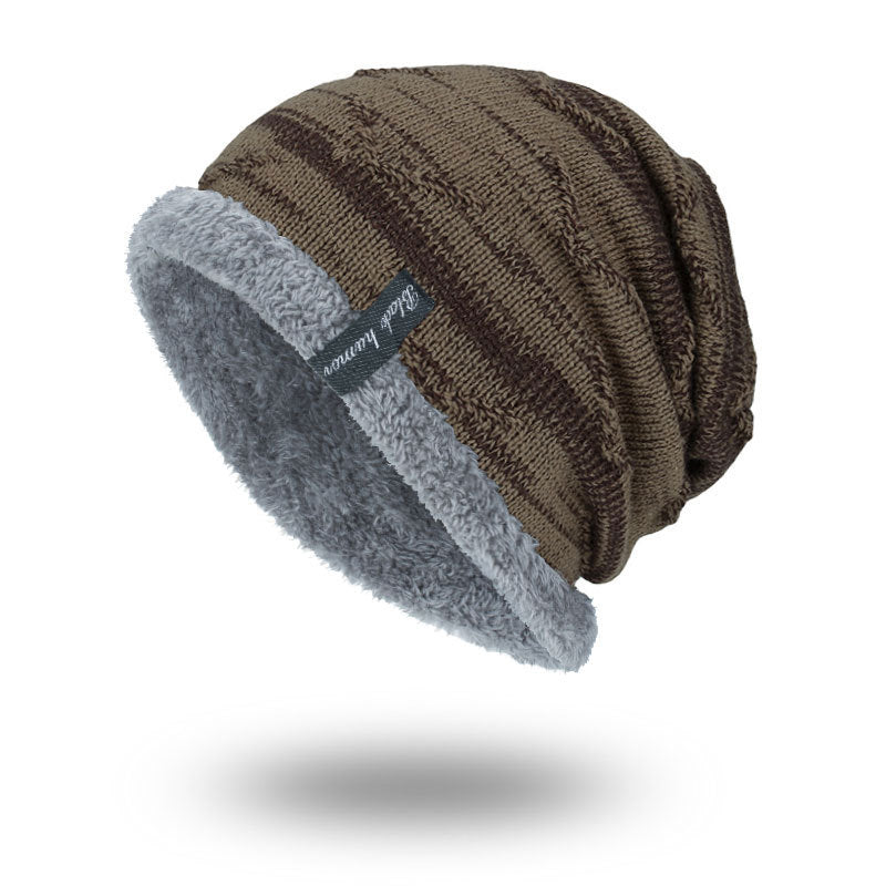 Gorro de lã tricotado para se manter aquecido no inverno