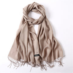 Solid Color Cashmere Scarf