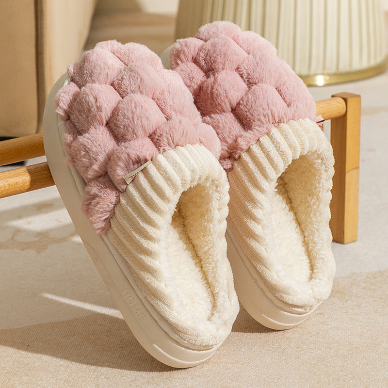 Pantufas de Algodão Femininas Inverno Casa