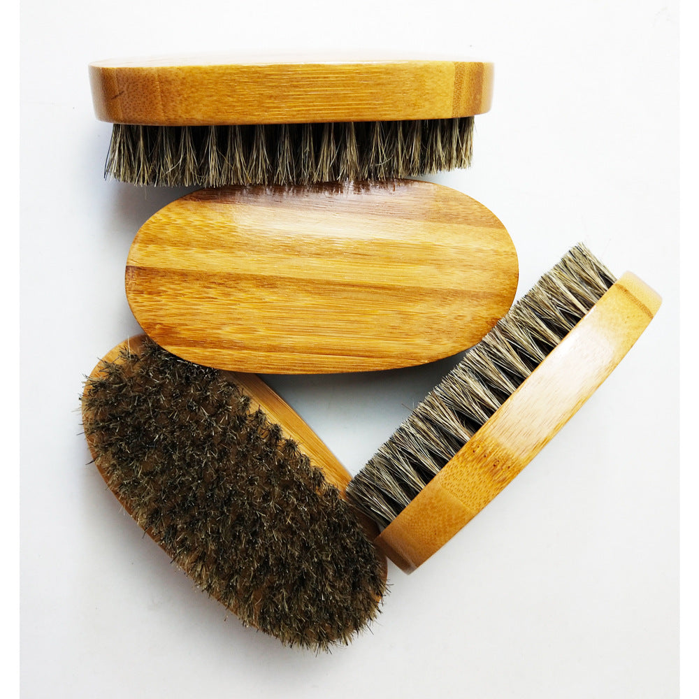 Cera para barba, aceite para barba, peine de madera, cepillo de cerdas, tijeras de afeitar