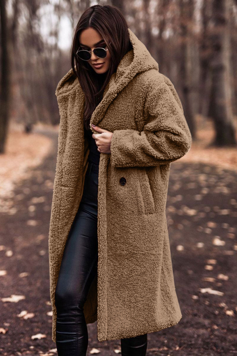 Elegant Plush Teddy Coat – Autumn & Winter