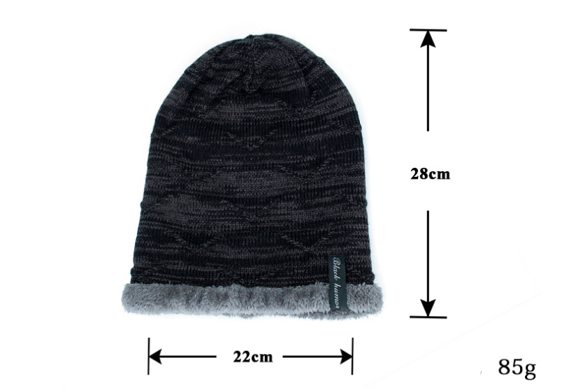 Gorro de lã tricotado para se manter aquecido no inverno