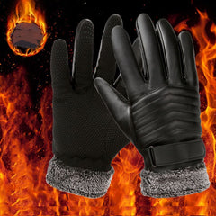 Nuevos guantes de cuero para pantalla táctil para hombre