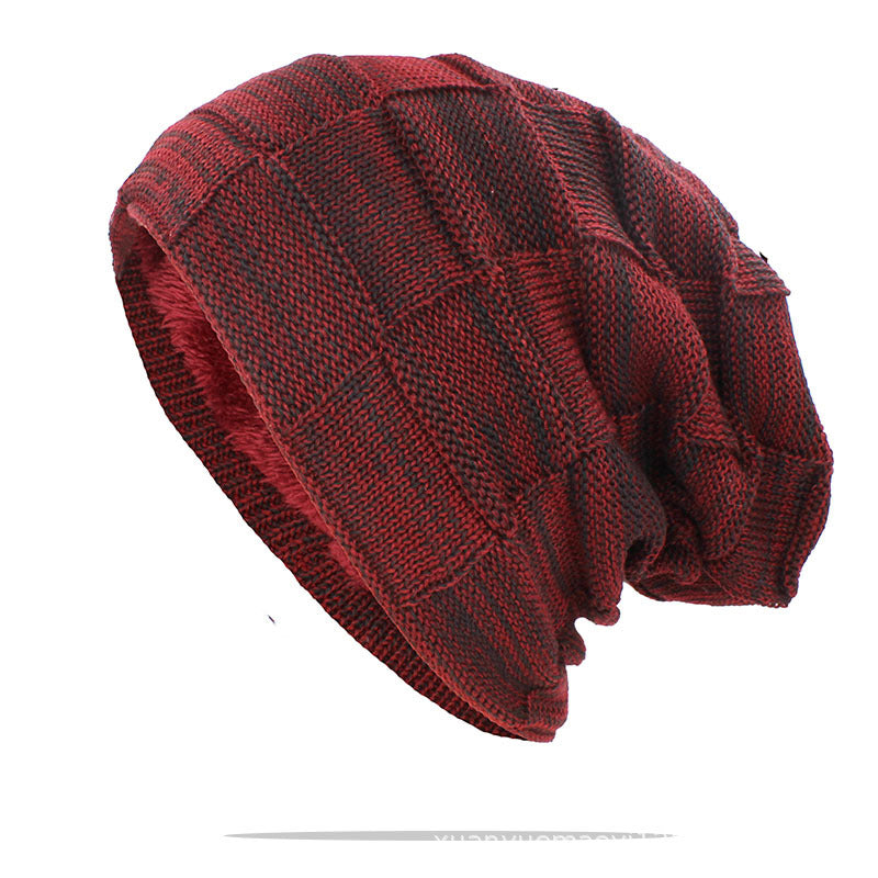 Gorro cálido de invierno para hombre y mujer, unisex, para exteriores, de lana nueva, tejido, informal, de algodón