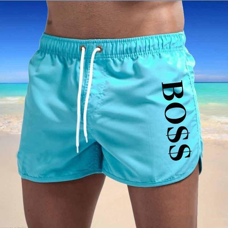 Pantalones cortos deportivos de playa multicolores de moda para hombre