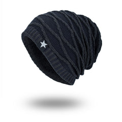 Gorro de malha masculino cinco estrelas