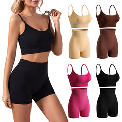 Roupa íntima esportiva feminina fitness nudez sem anel de aço