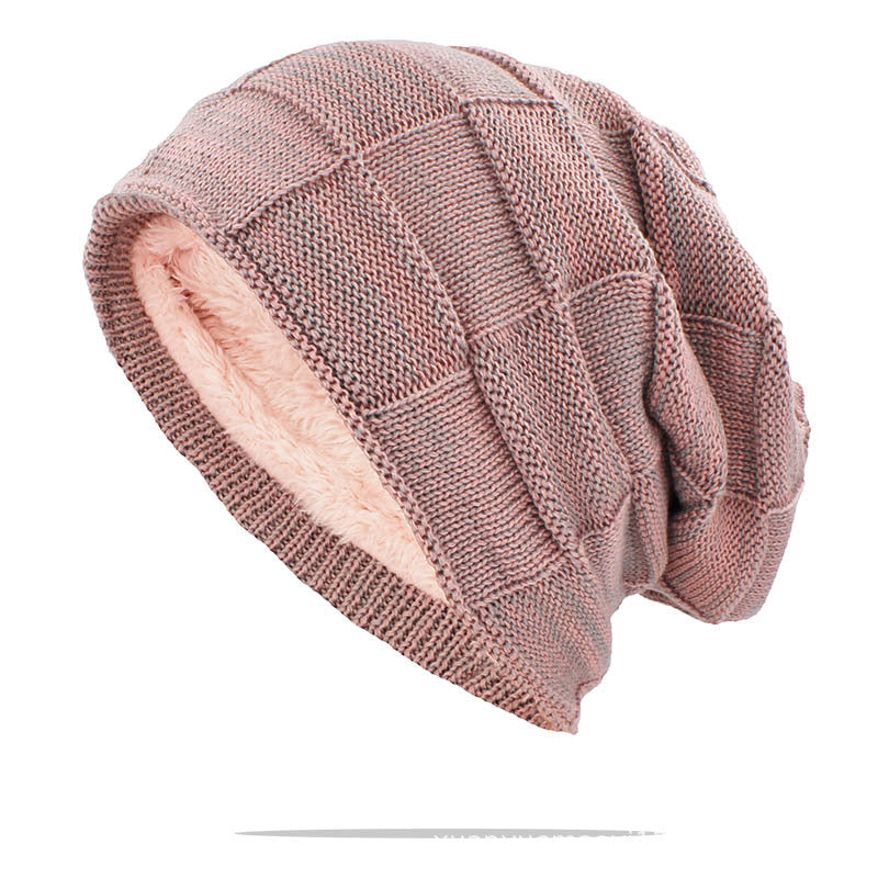 Gorro cálido de invierno para hombre y mujer, unisex, para exteriores, de lana nueva, tejido, informal, de algodón