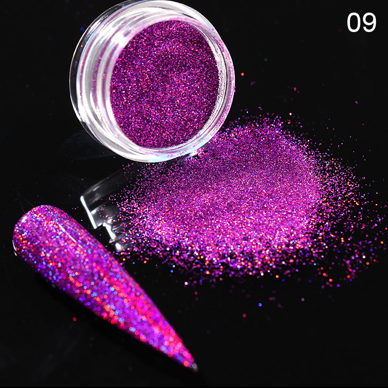 Aurora Magic Nail Powder Glitter para unhas