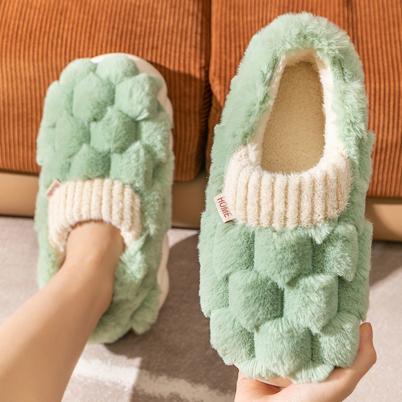 Pantufas de Algodão Femininas Inverno Casa