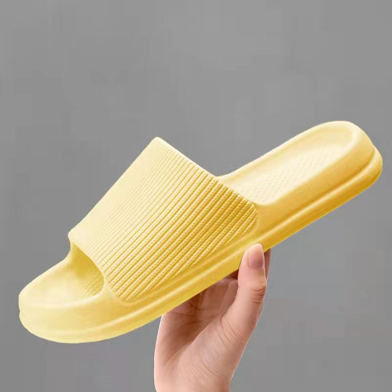 Zapatillas antideslizantes de suela gruesa para el baño de casa