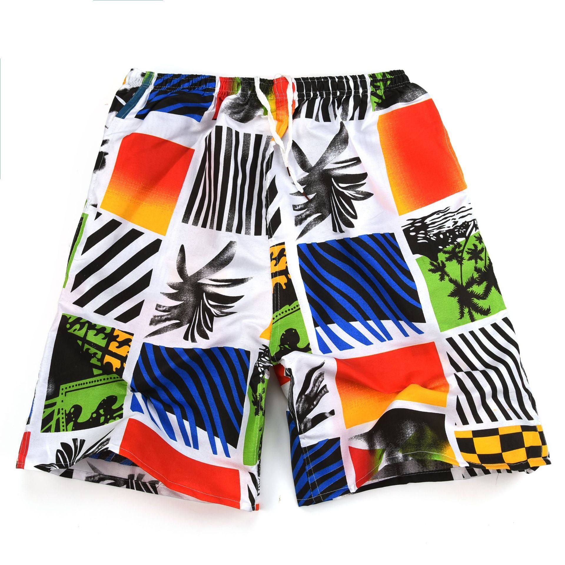 Pantalones de playa casuales de secado rápido con estampado urbano