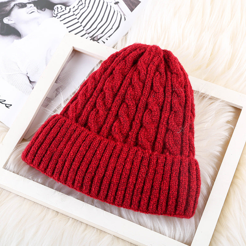 Gorro de lã feminino de inverno Mohair