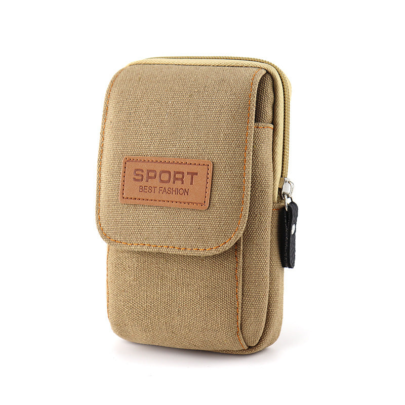 Multifunctional canvas phone bag hanging bag