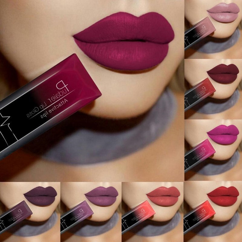 Maquillaje mate brillo labial lápiz labial