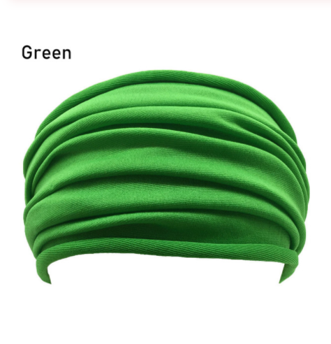 Elastic sweat-absorbent headband